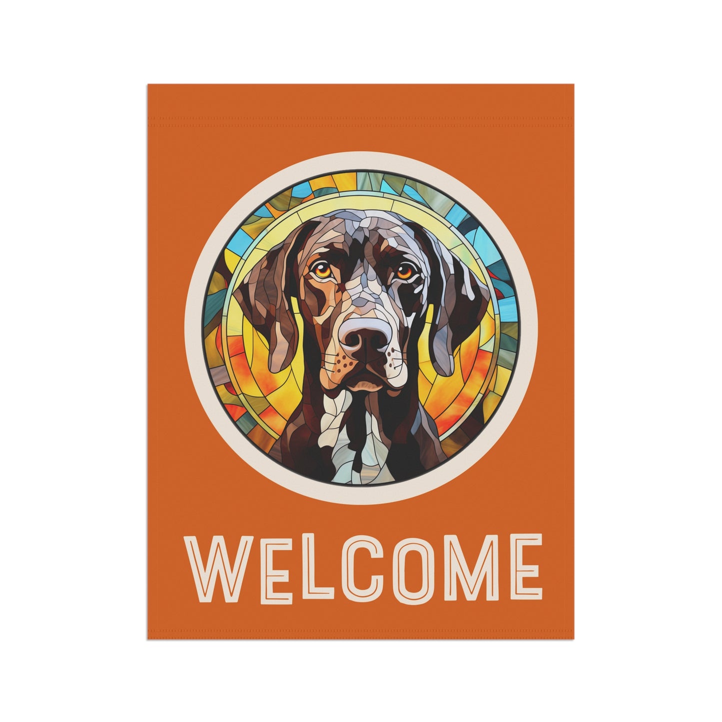 German Shorthaired Pointer Welcome 2-Sided Garden & House Flag/Banner