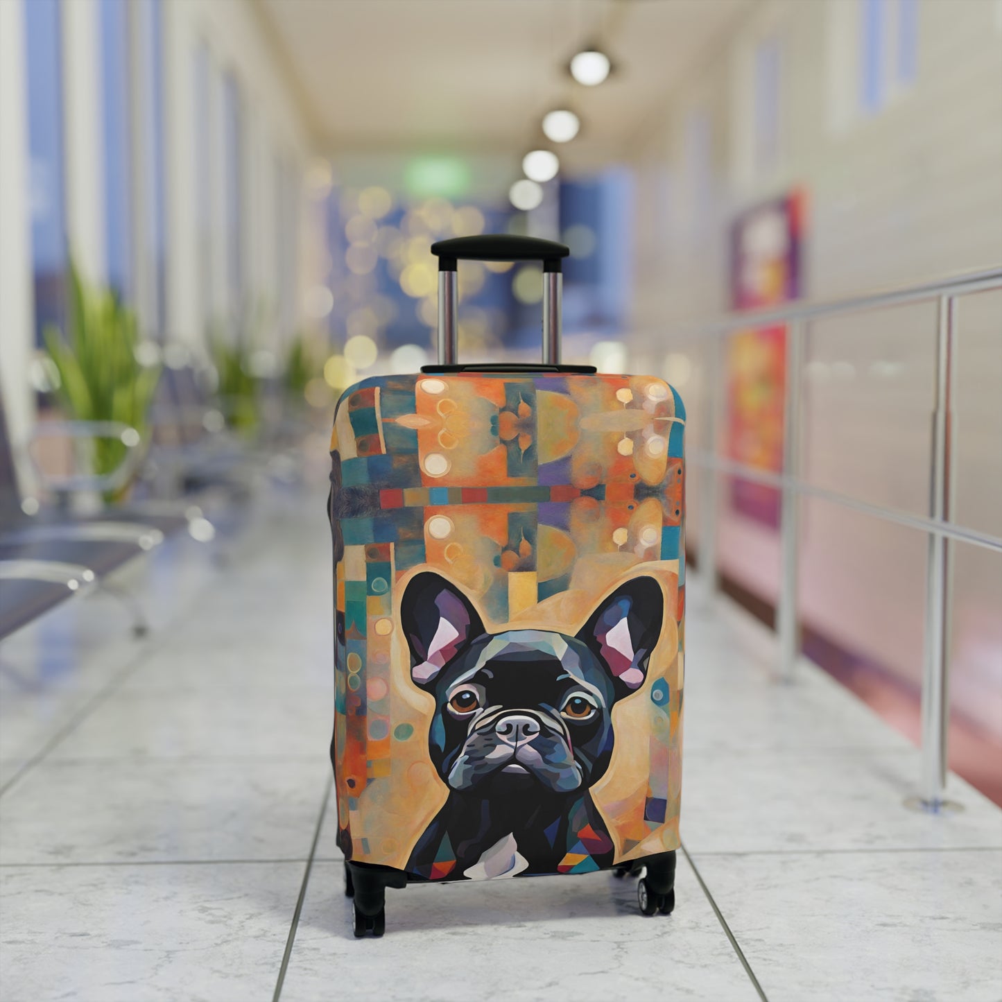 Funky French Bulldog Luggage Cover