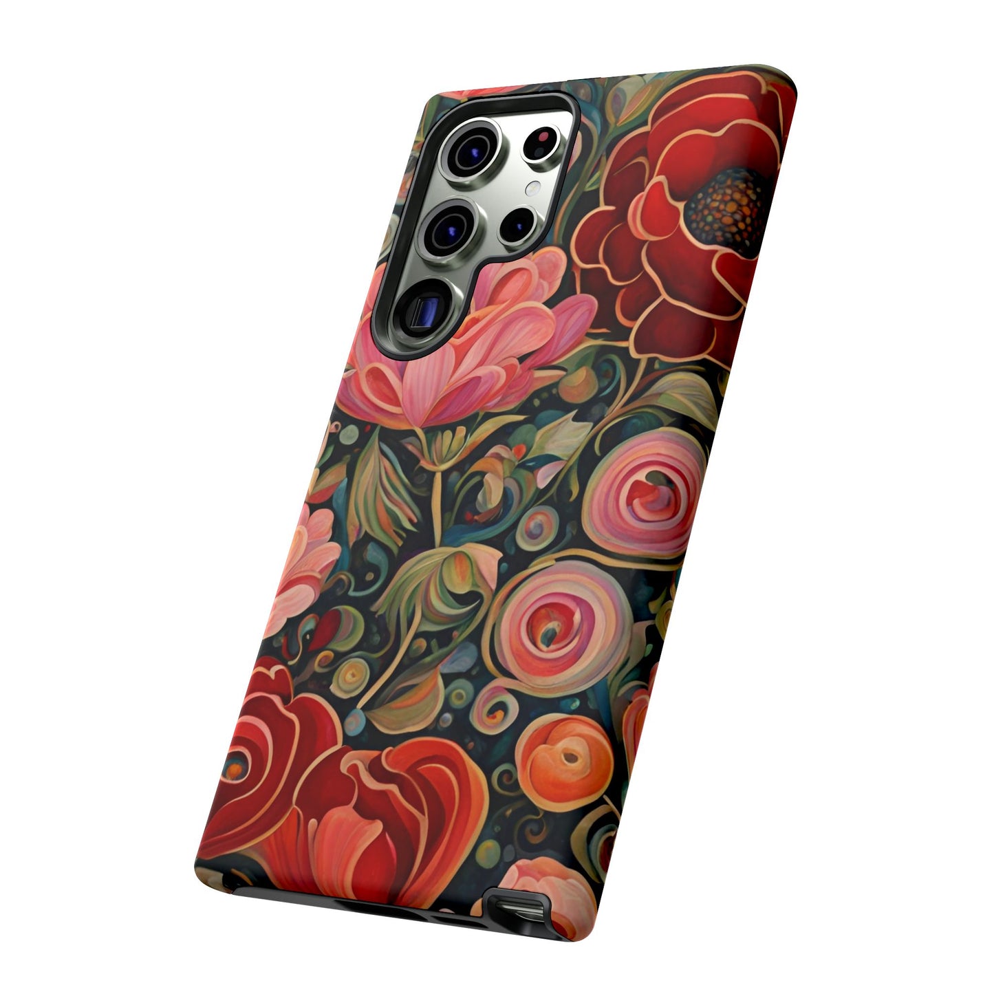 February Flowers iPhone Samsung Galaxy Google Pixel Tough Cases