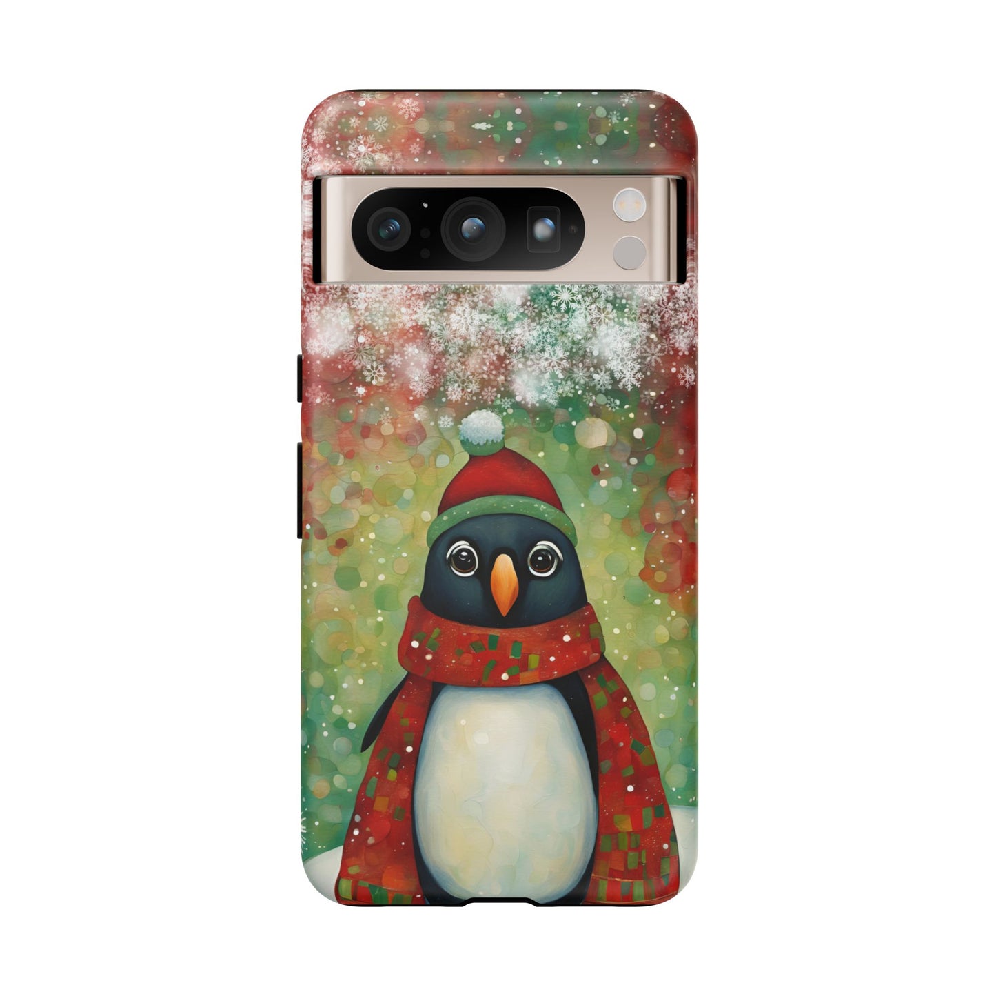 Christmas Penguin iPhone Samsung Galaxy Google Pixel Tough Cases