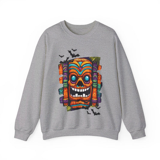 Halloween Tiki Unisex Heavy Blend™ Crewneck Sweatshirt