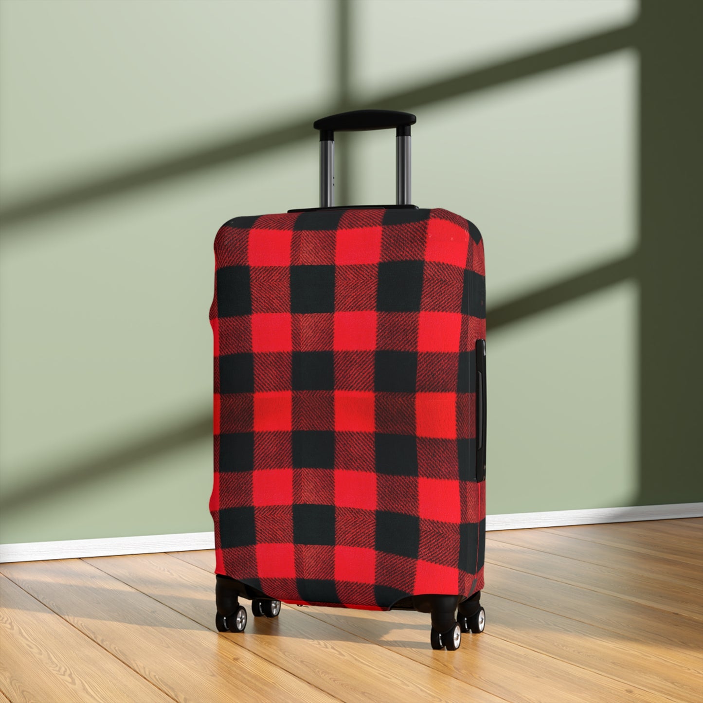 Buffalo Plaid Luggage Cover