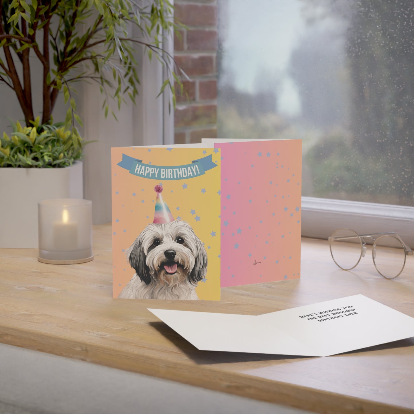 Havanese Happy Birthday 5 x 7 Greeting Cards (10 Pack)