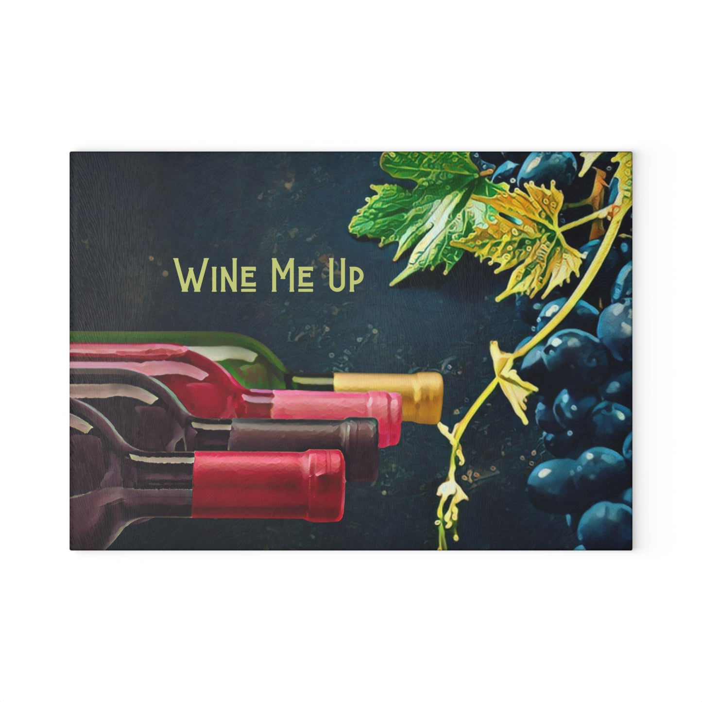 Wine Me Up Tempered Glass Cutting Board