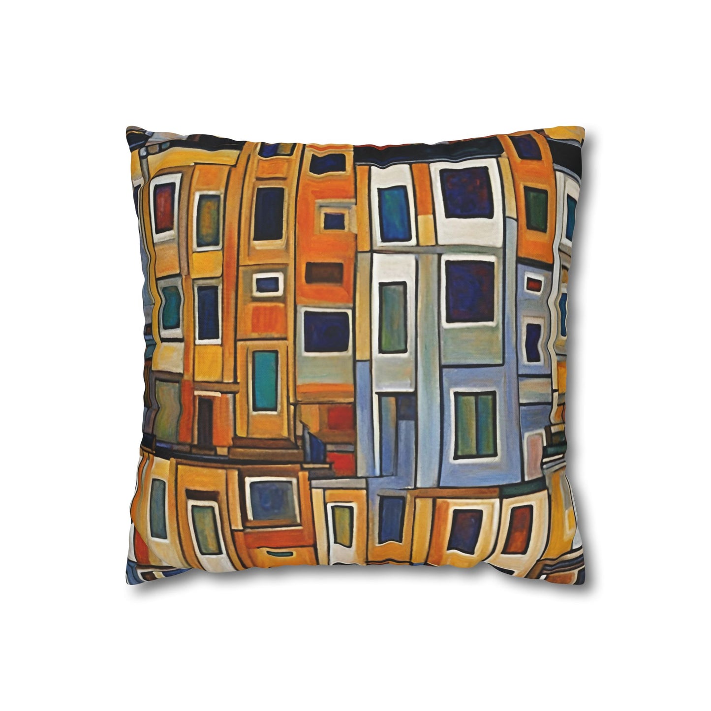 City Living Square Poly Canvas Pillowcase