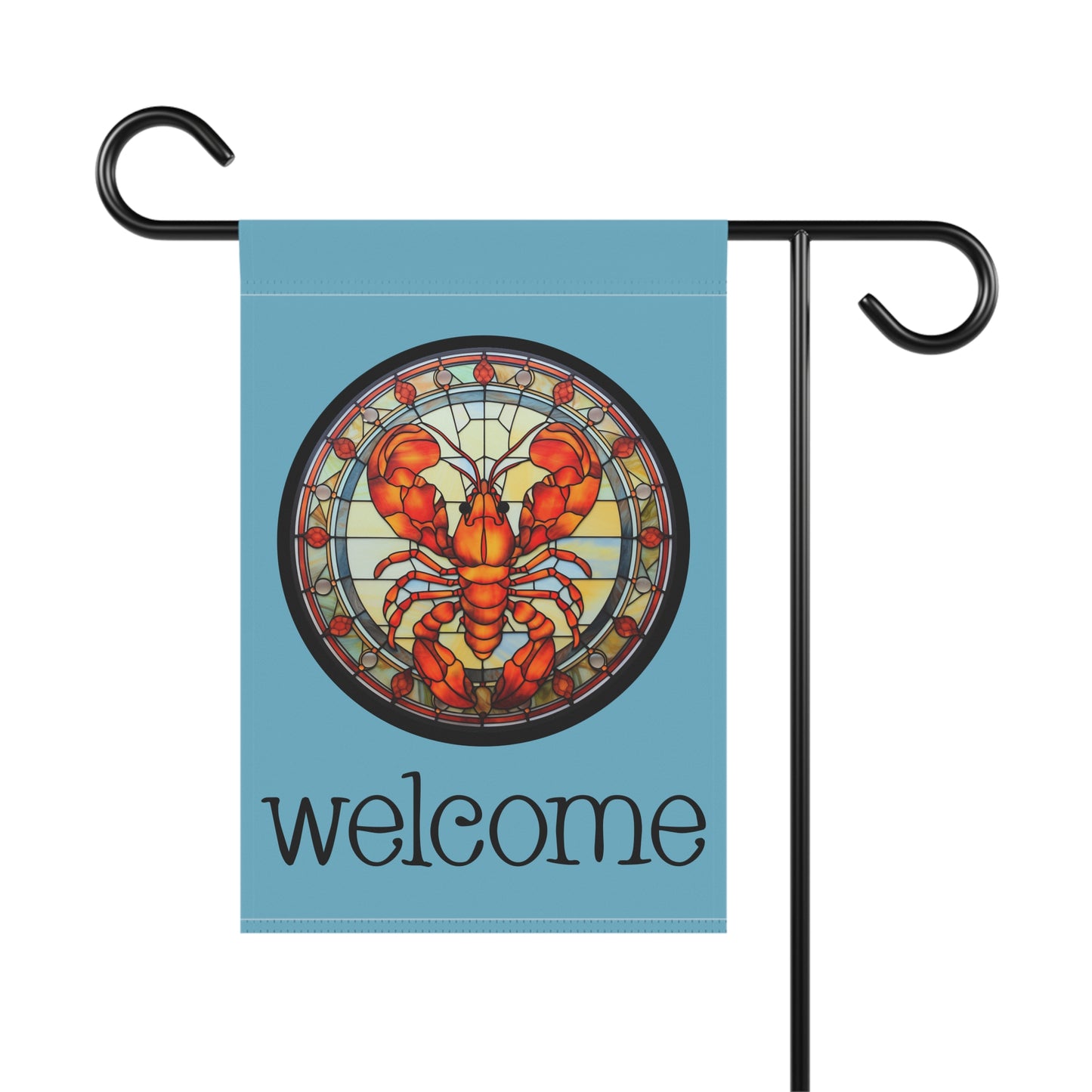 Lobster Welcome 2-Sided Garden & House Flag/Banner