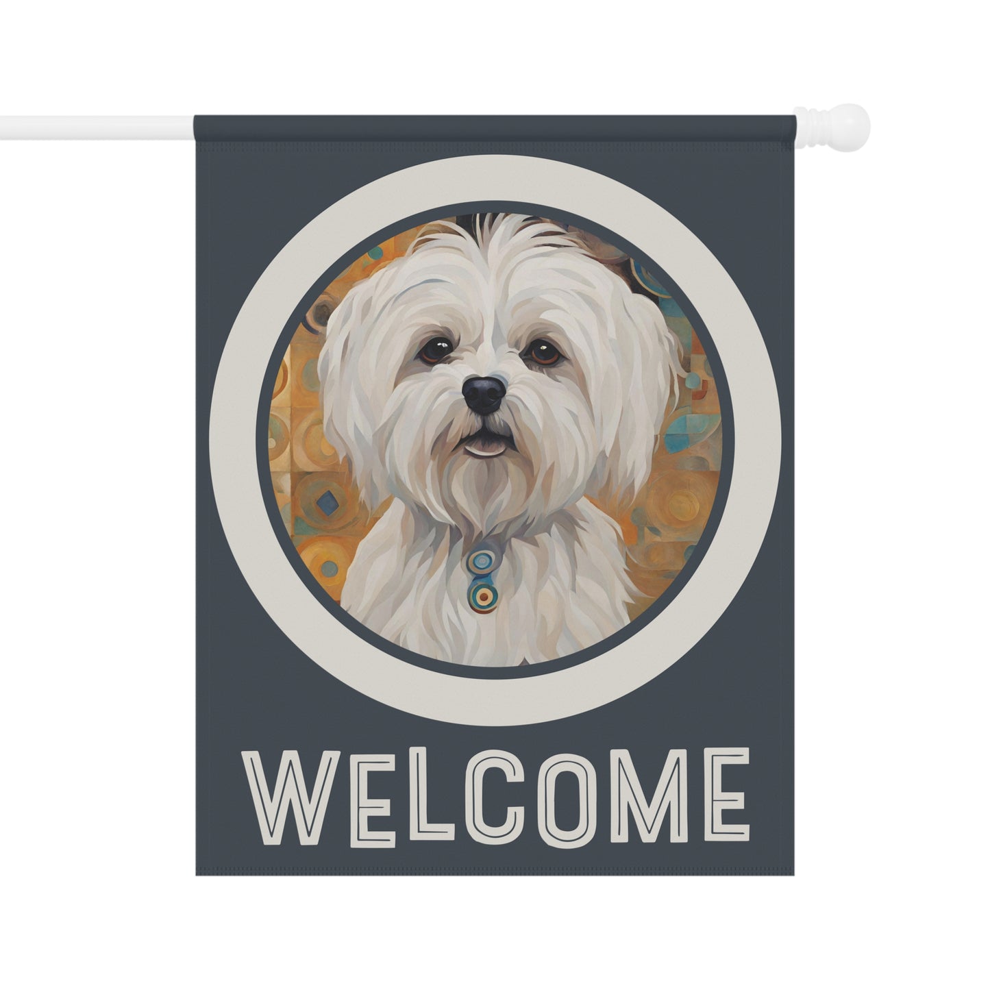 Maltese Welcome 2-Sided Garden & House Flag/Banner