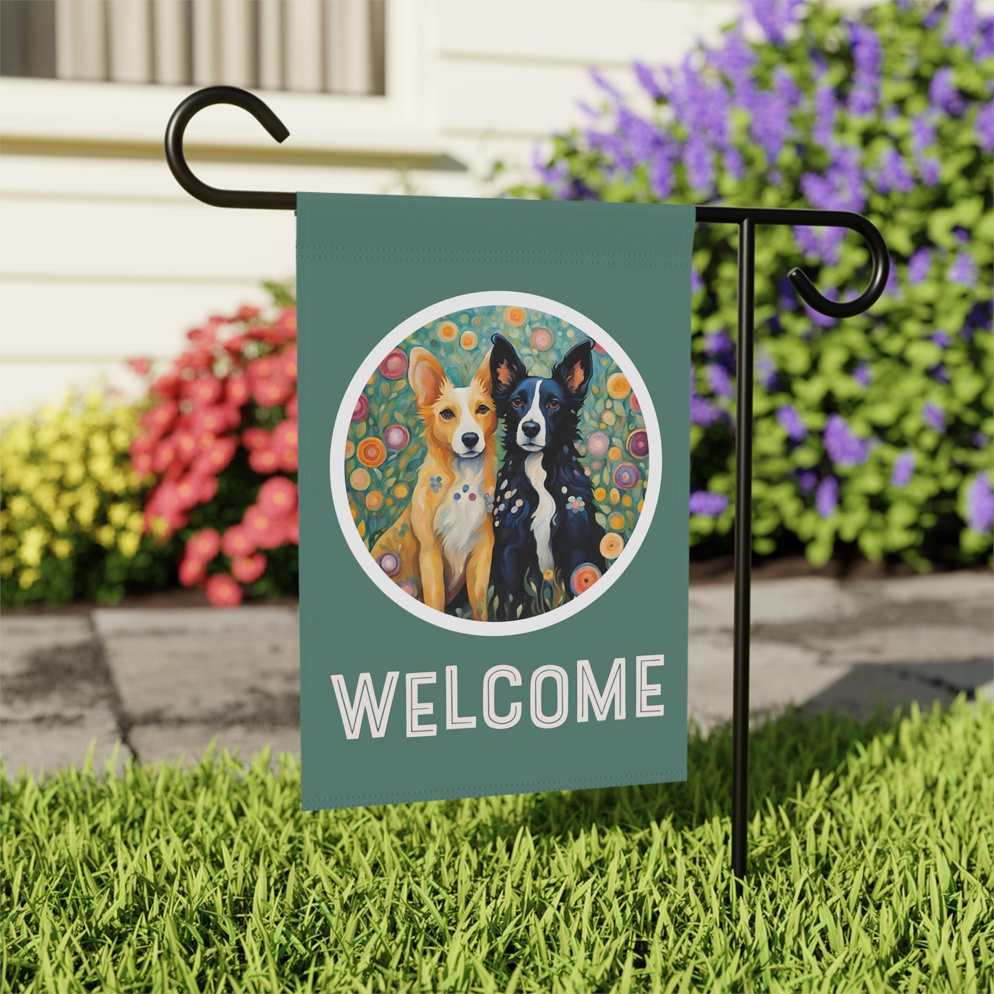 Pete & Doug 2 Welcome 2-Sided Garden & House Flag/Banner