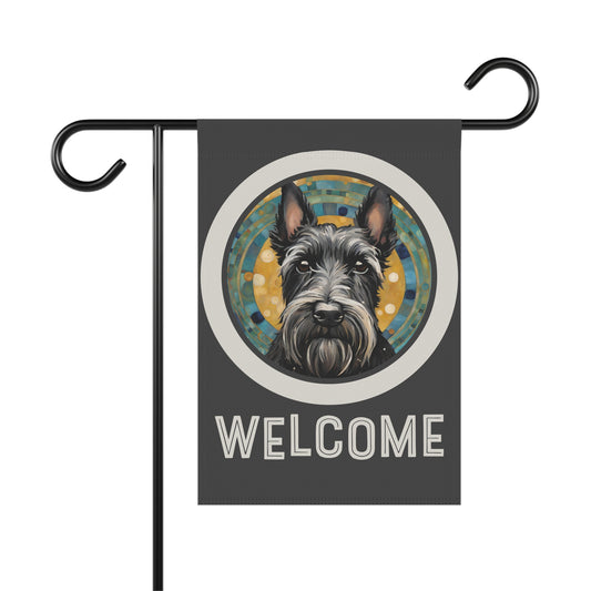 Scottish Terrier Welcome 2-Sided Garden & House Flag/Banner