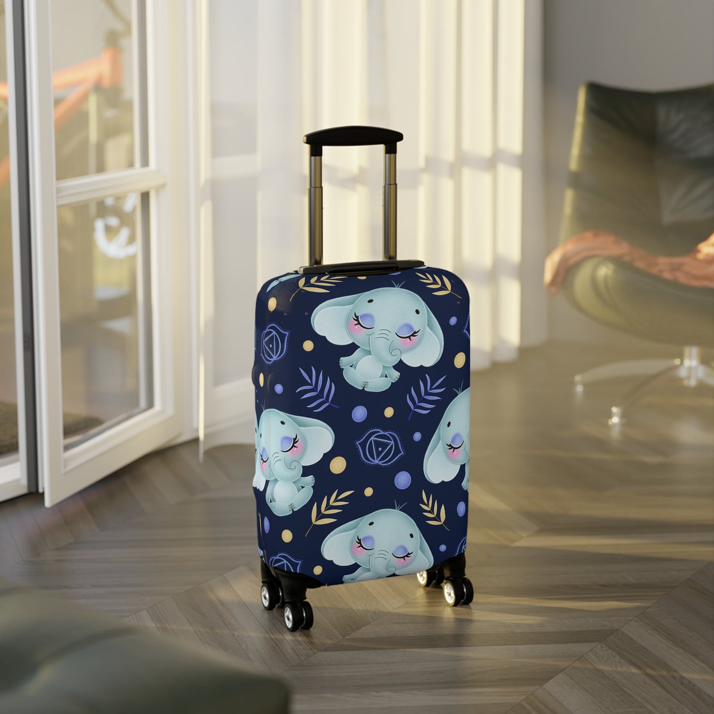 Zen Elephant Luggage Cover