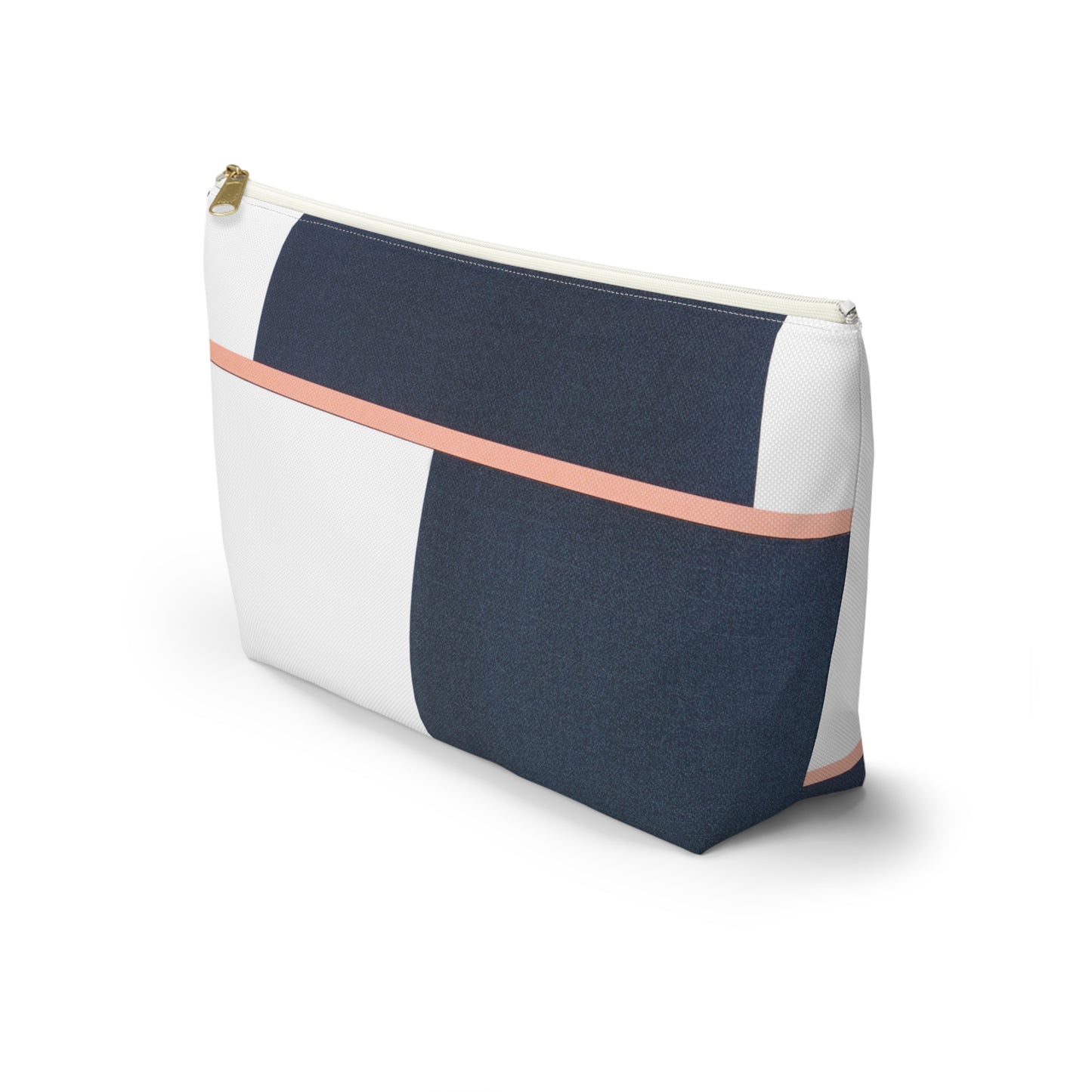 Modern Nautical Accessory Pouch w T-bottom