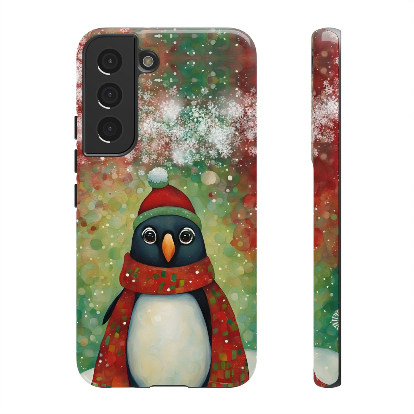 Christmas Penguin iPhone Samsung Galaxy Google Pixel Tough Cases