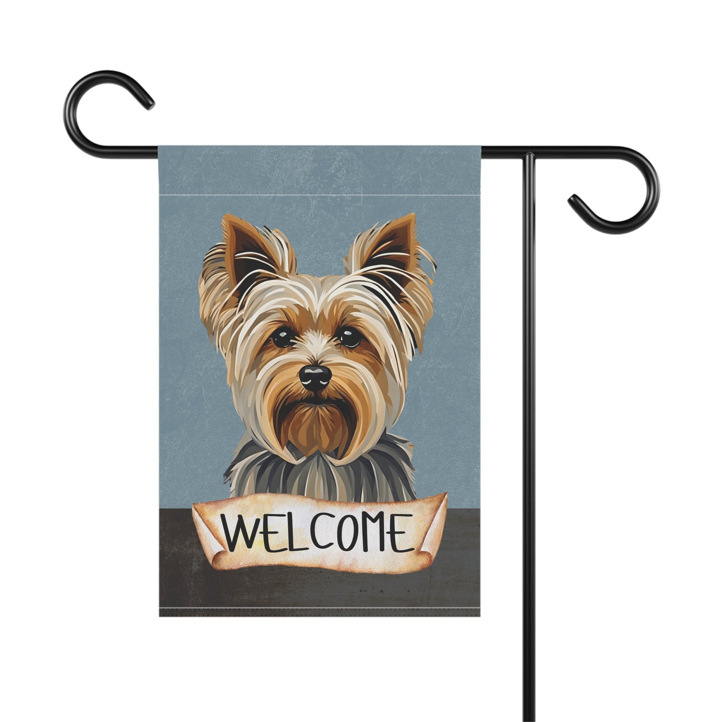 Yorkshire Terrier Welcome 2-Sided Garden & House Flag/Banner