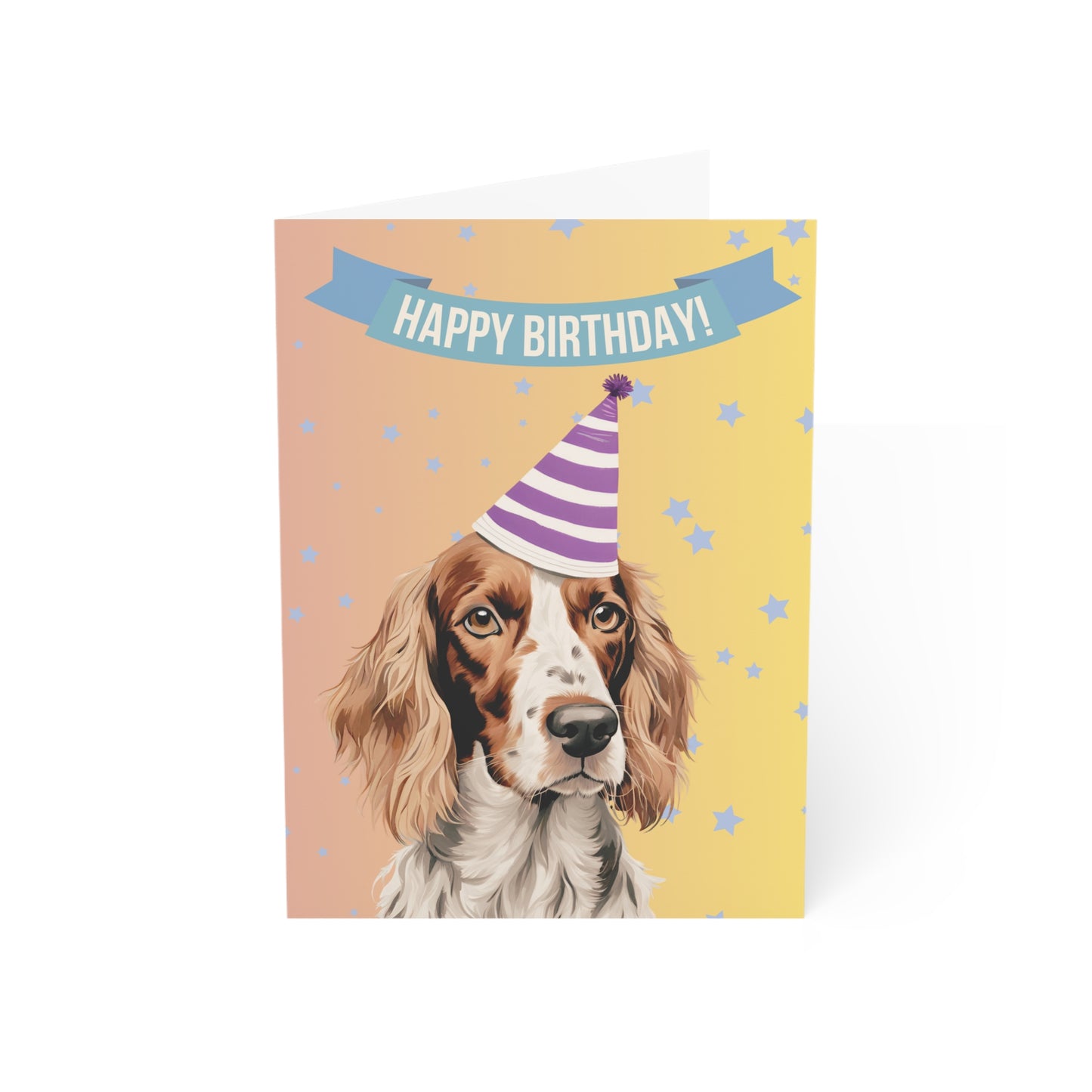 English Setter Happy Birthday 5 x 7 Greeting Cards (10 Pack)