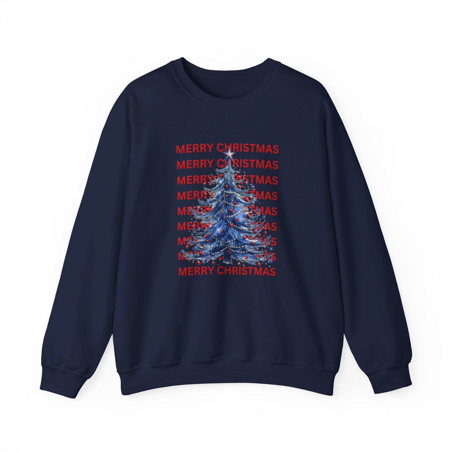 Patriotic Merry Christmas Unisex Heavy Blend™ Crewneck Sweatshirt