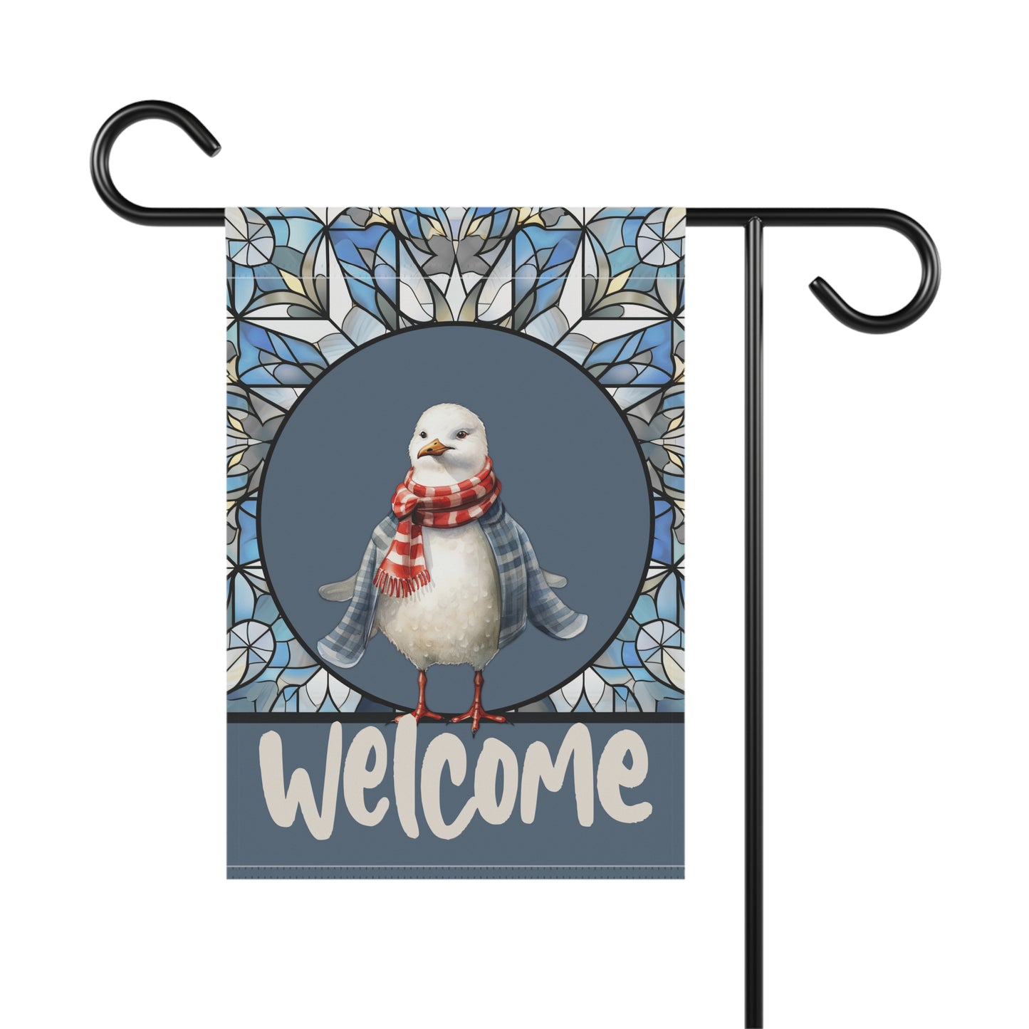 Winter Bird Welcome 2-Sided Garden & House Flag/Banner