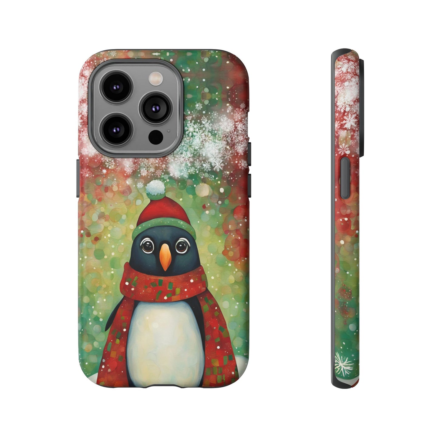 Christmas Penguin iPhone Samsung Galaxy Google Pixel Tough Cases