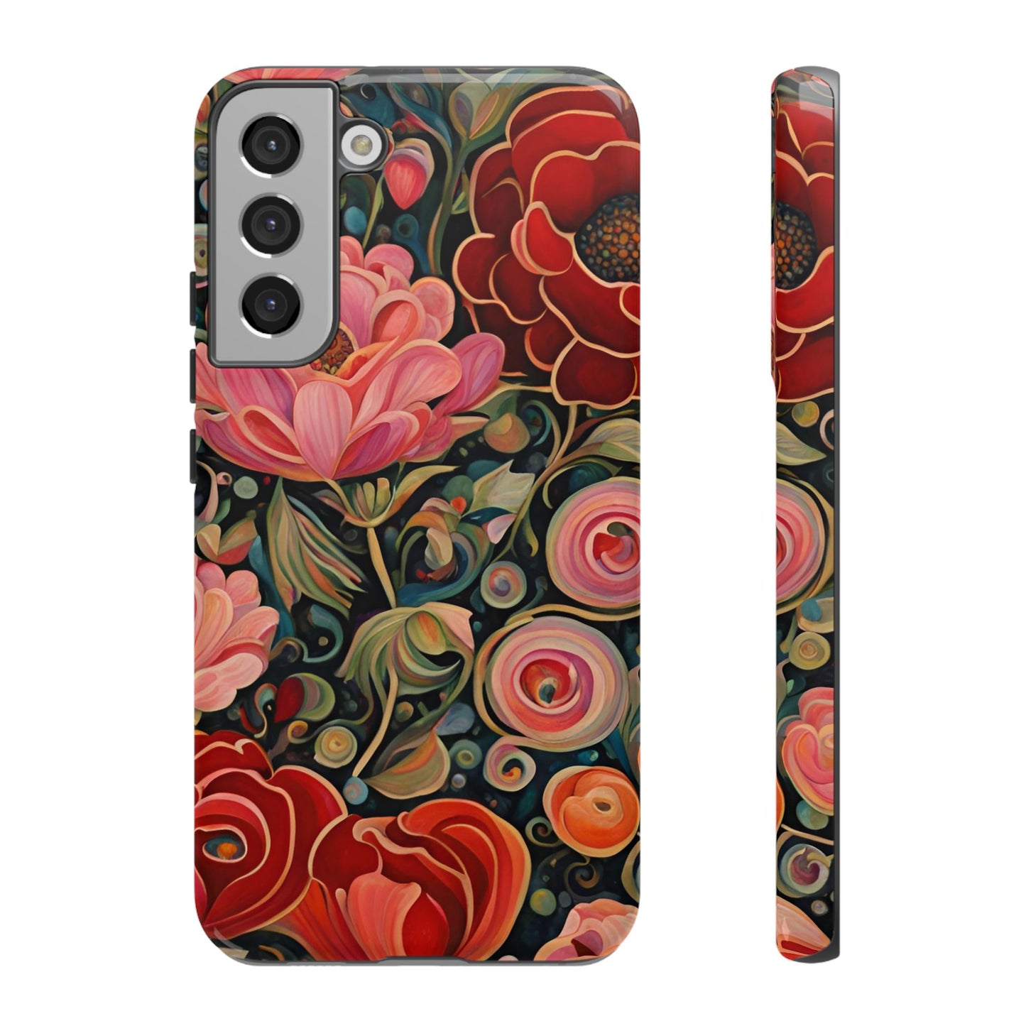 February Flowers iPhone Samsung Galaxy Google Pixel Tough Cases