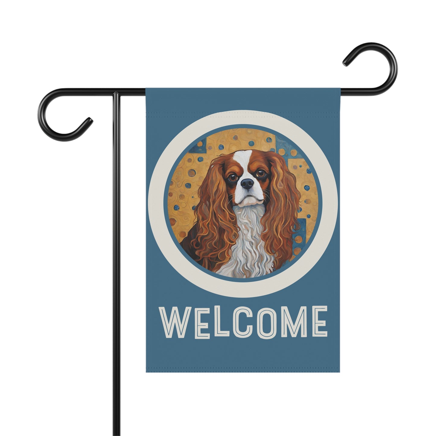 Cavalier King Charles Welcome 2-SidedGarden & House Flag/Banner