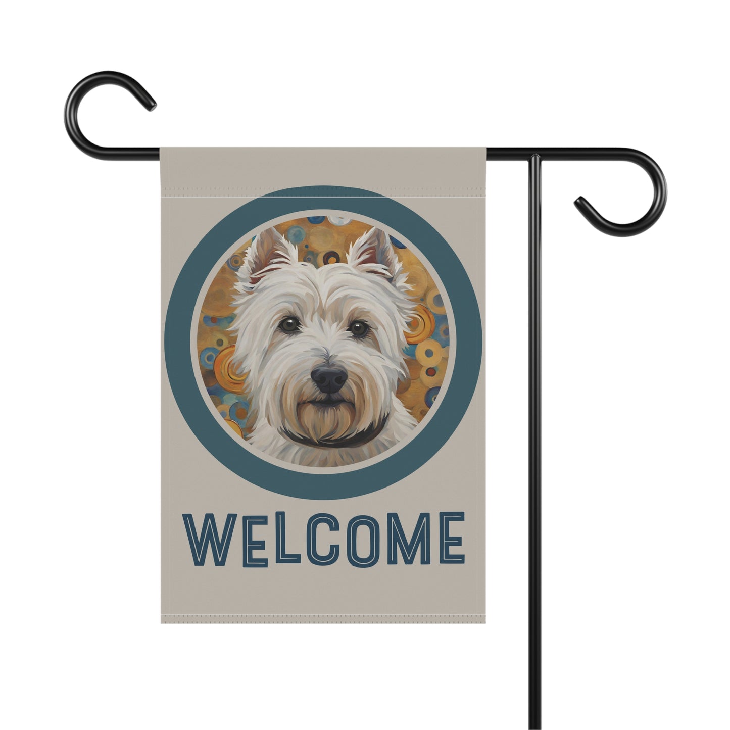 West Highland Terrier Welcome 2-Sided Garden & House Flag/Banner