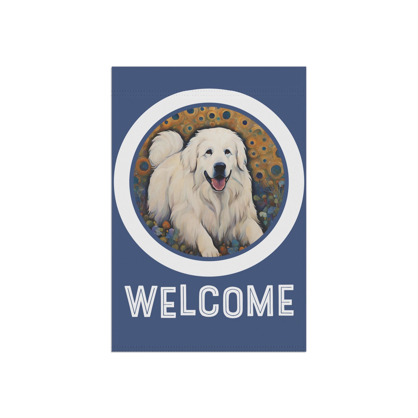 Great Pyrenees Welcome 2-Sided Garden & House Flag/Banner