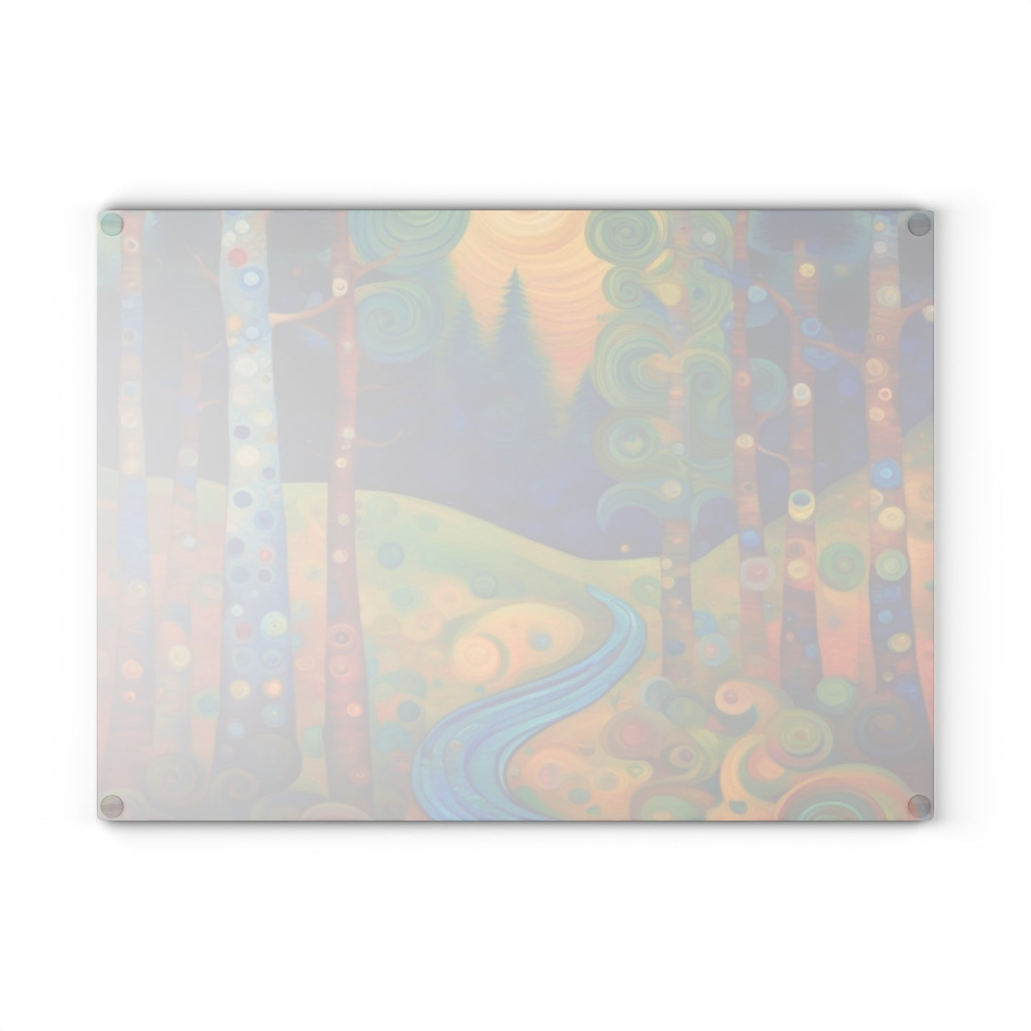 River Flow Tempered Glass Cutting Board