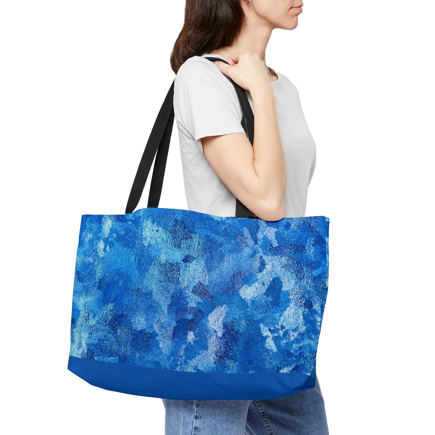 Blue Frost Weekender Tote Bag