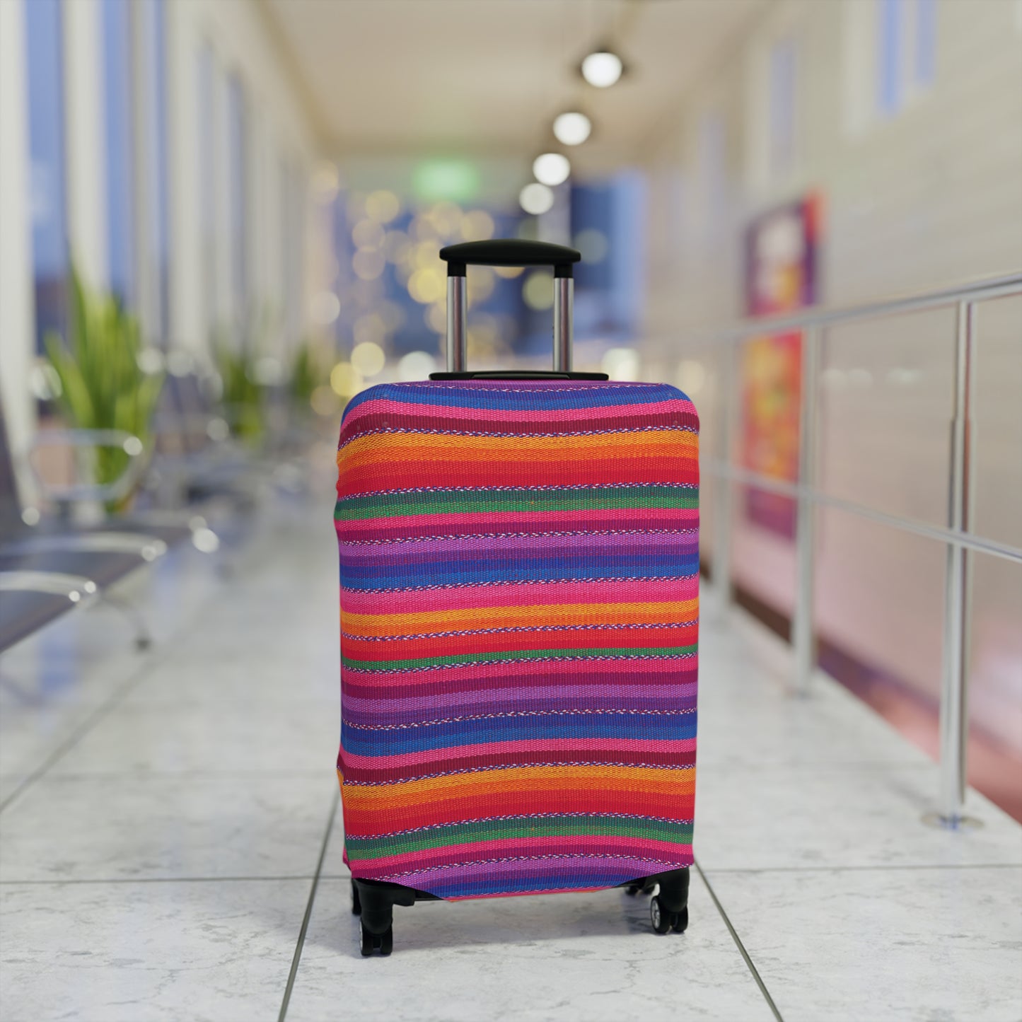 Vibrant Stripe Luggage Cover