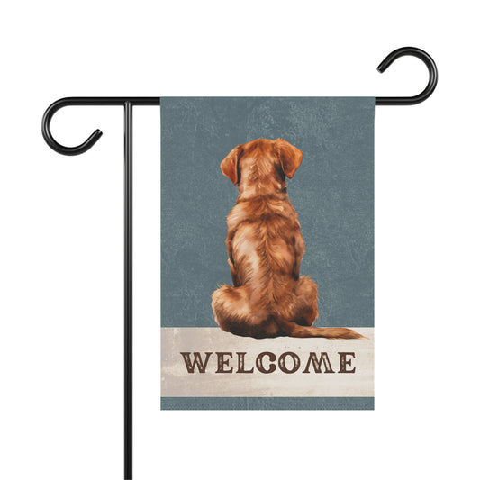 Chesapeake Bay Retriever Welcome 2-Sided Garden & House Flag/Banner