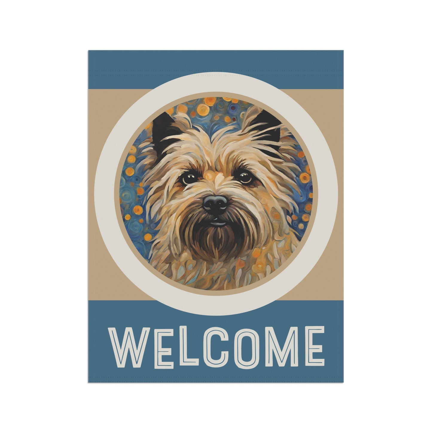 Cairn Terrier Welcome 2-Sided Garden & House Flag/Banner