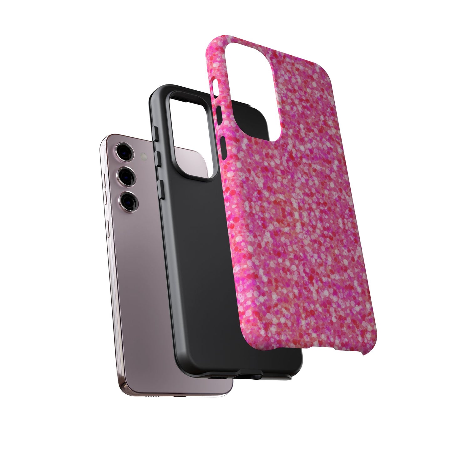 Poppin Pink iPhone Samsung Galaxy Google Pixel Tough Cases