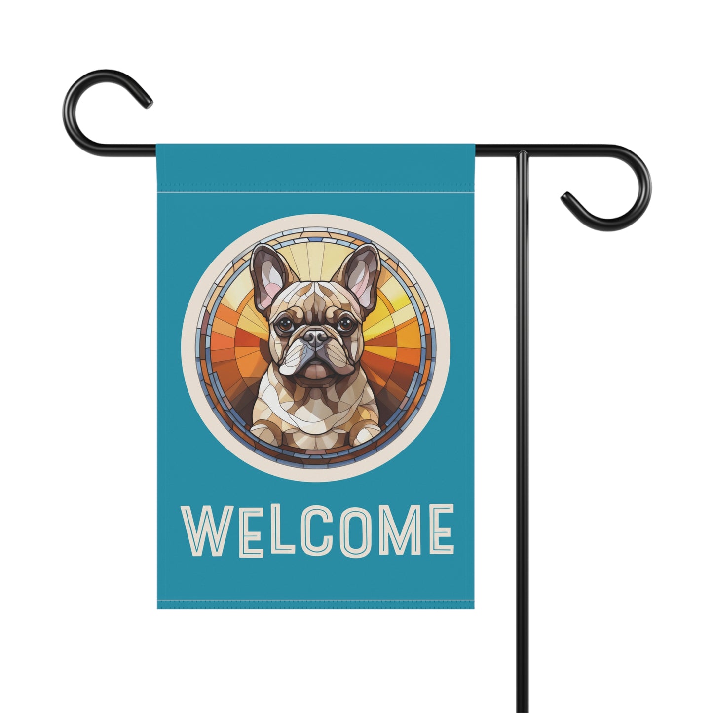 French Bulldog Welcome 2-Sided Garden & House Flag/Banner
