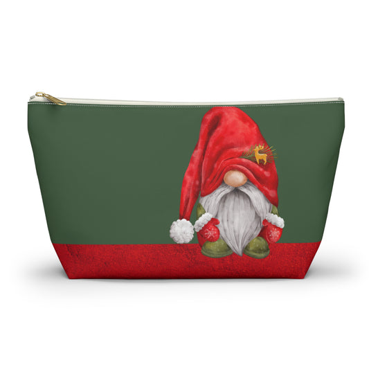 Gnome Santa Accessory Pouch w T-bottom