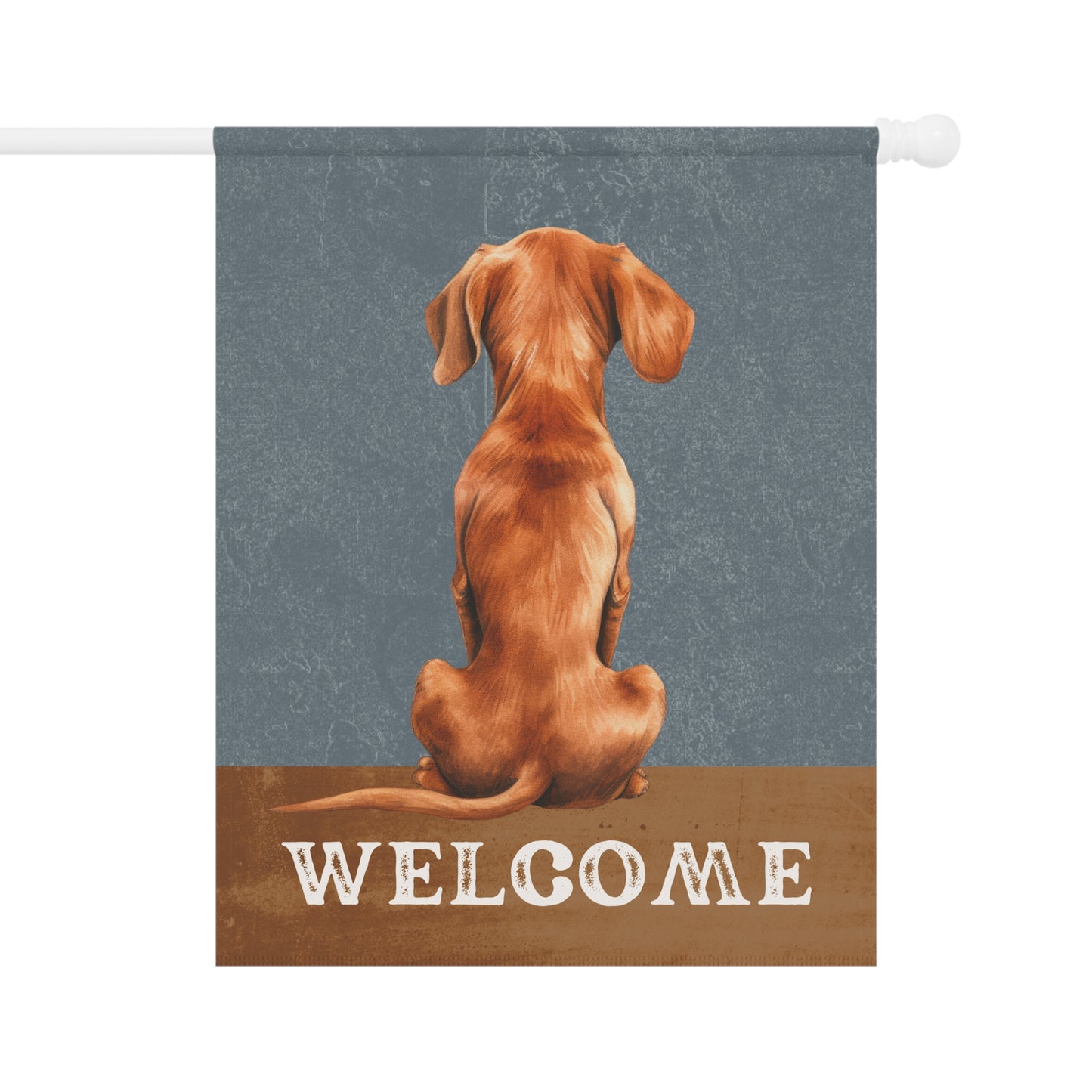 Vizsla Welcome 2-Sided Garden & House Flag/Banner