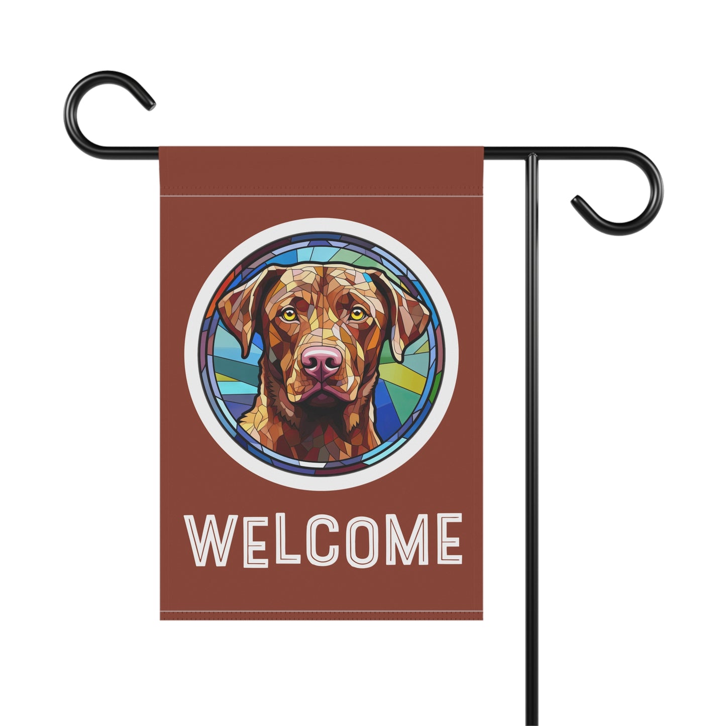 Chesapeake Bay Retriever Welcome 2-Sided Garden & House Flag/Banner