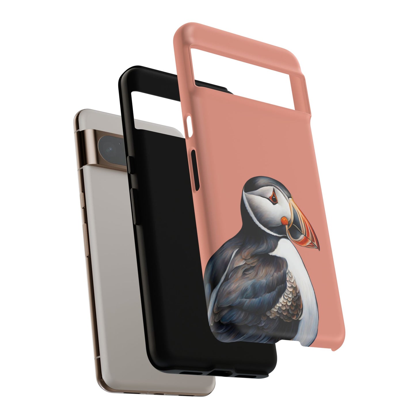 Puffin Wildlife iPhone Samsung Galaxy Google Pixel Tough Cases