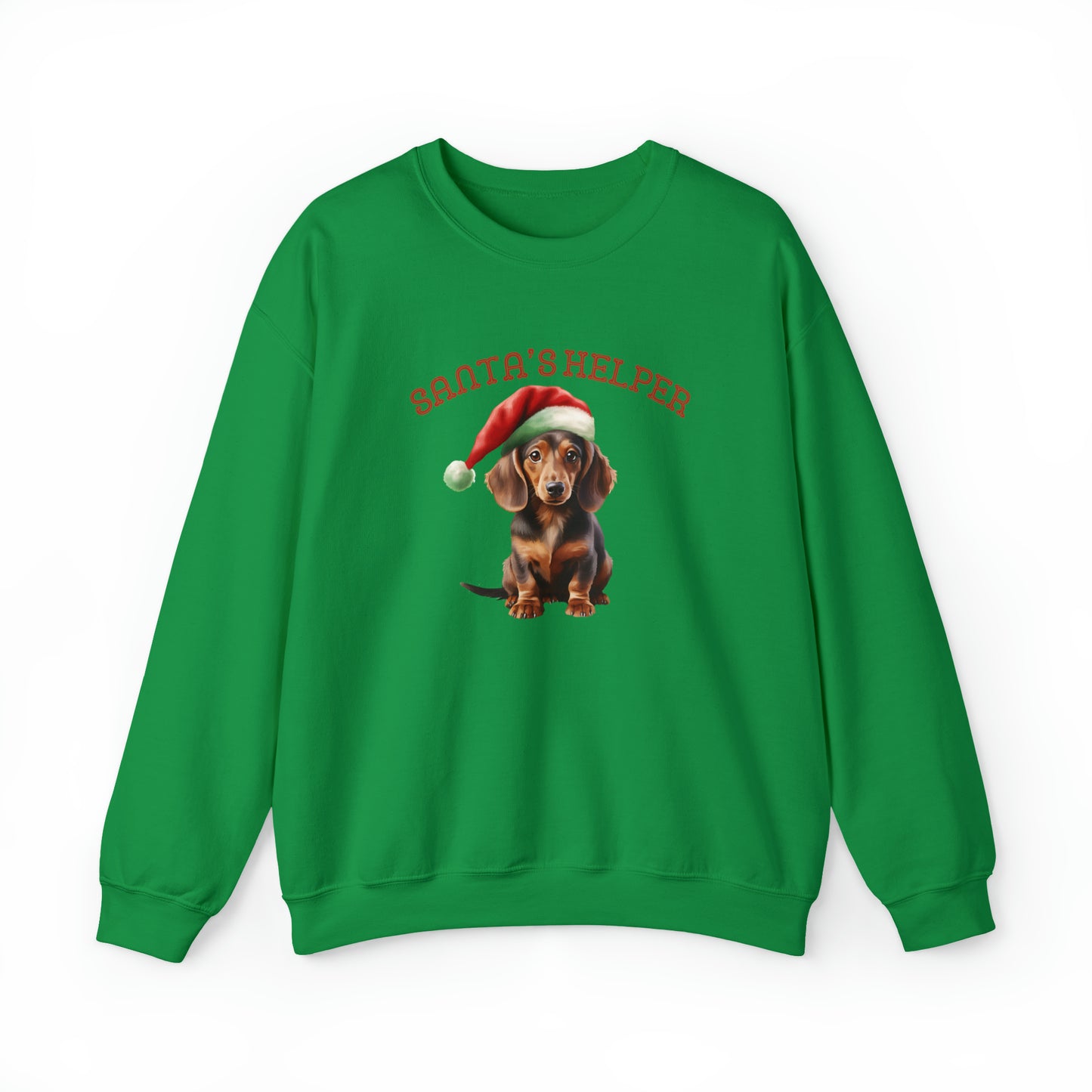 Dachshund Santa's Helper Unisex Heavy Blend™ Crewneck Sweatshirt