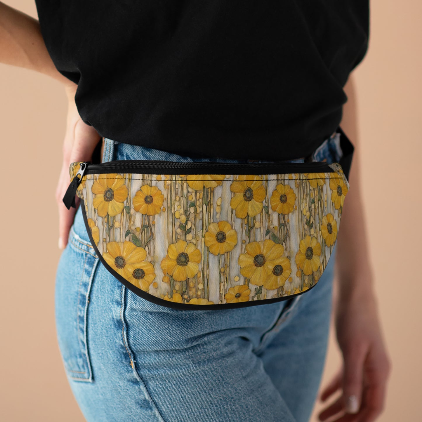 Yellow Flowers Designer Fanny Pack