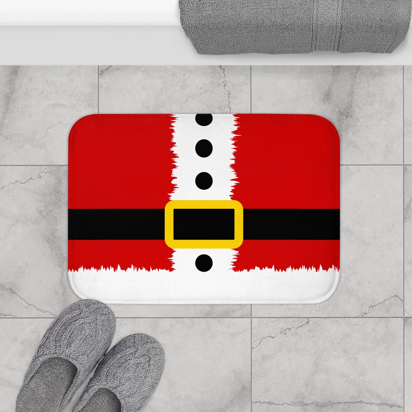 Santa Suit Microfiber Bath Mat