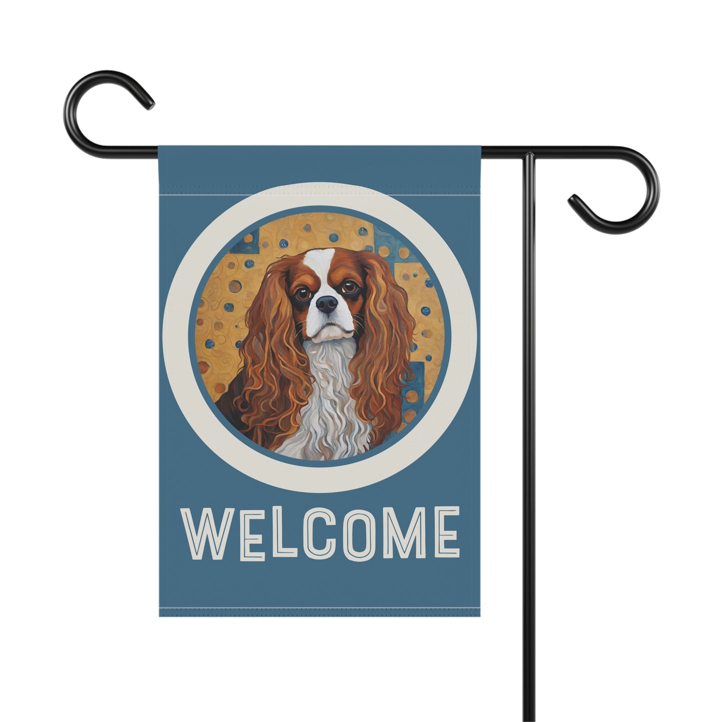 Cavalier King Charles Welcome 2-SidedGarden & House Flag/Banner