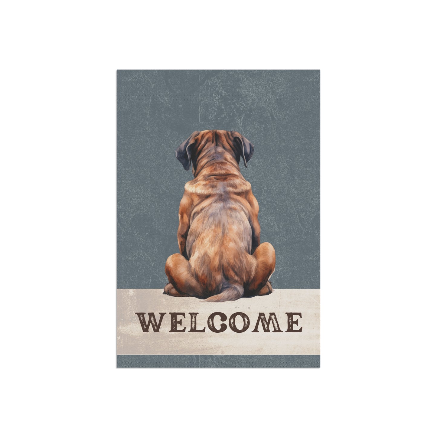 Mastiff Welcome 2-Sided Garden & House Flag/Banner