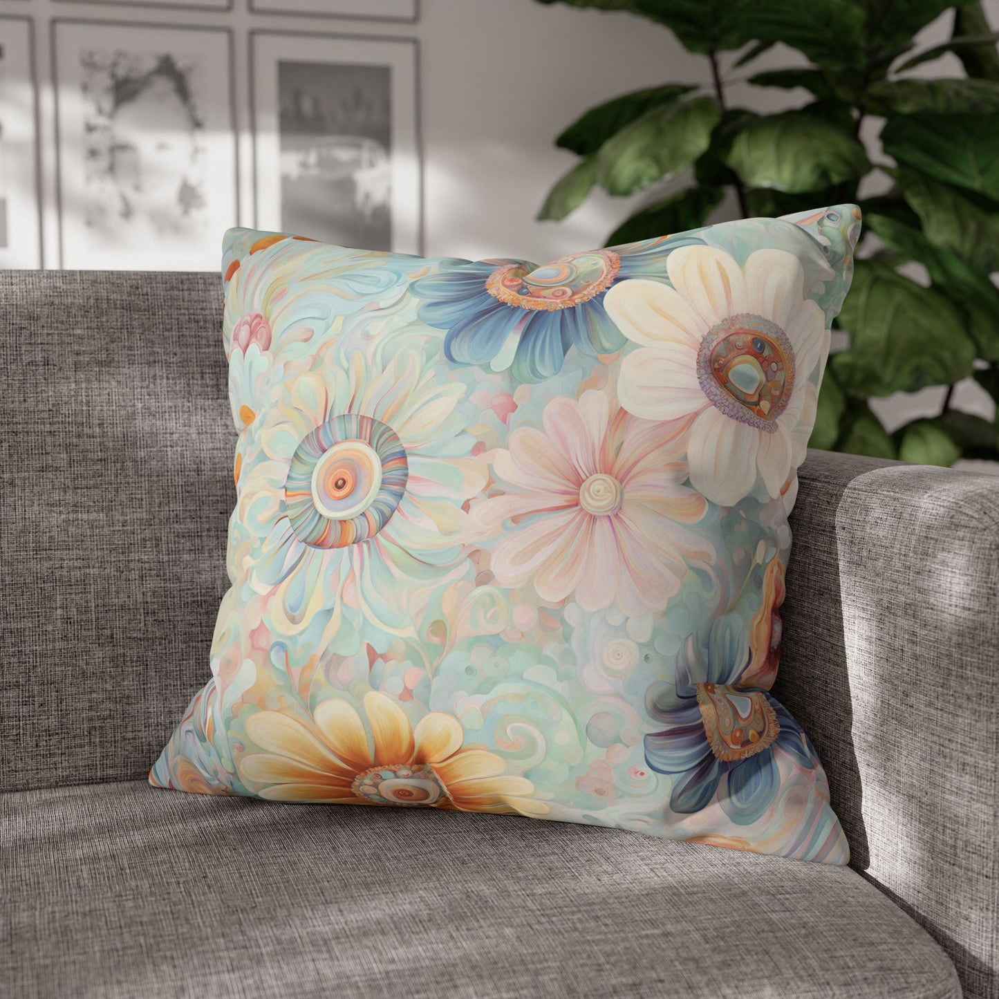 Epiphany Square Poly Canvas Pillowcase