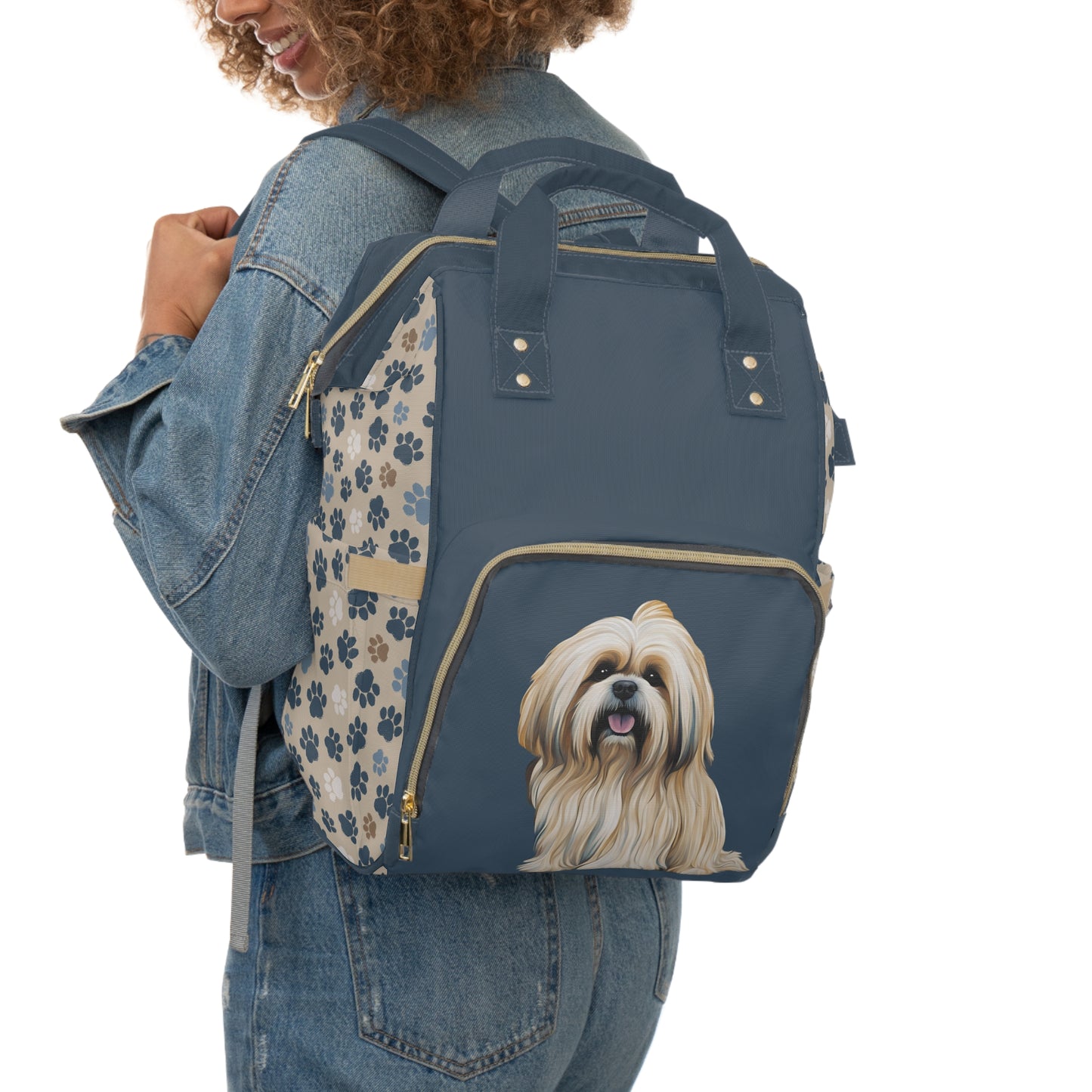 Lhasa Apso Multifunctional  Backpack