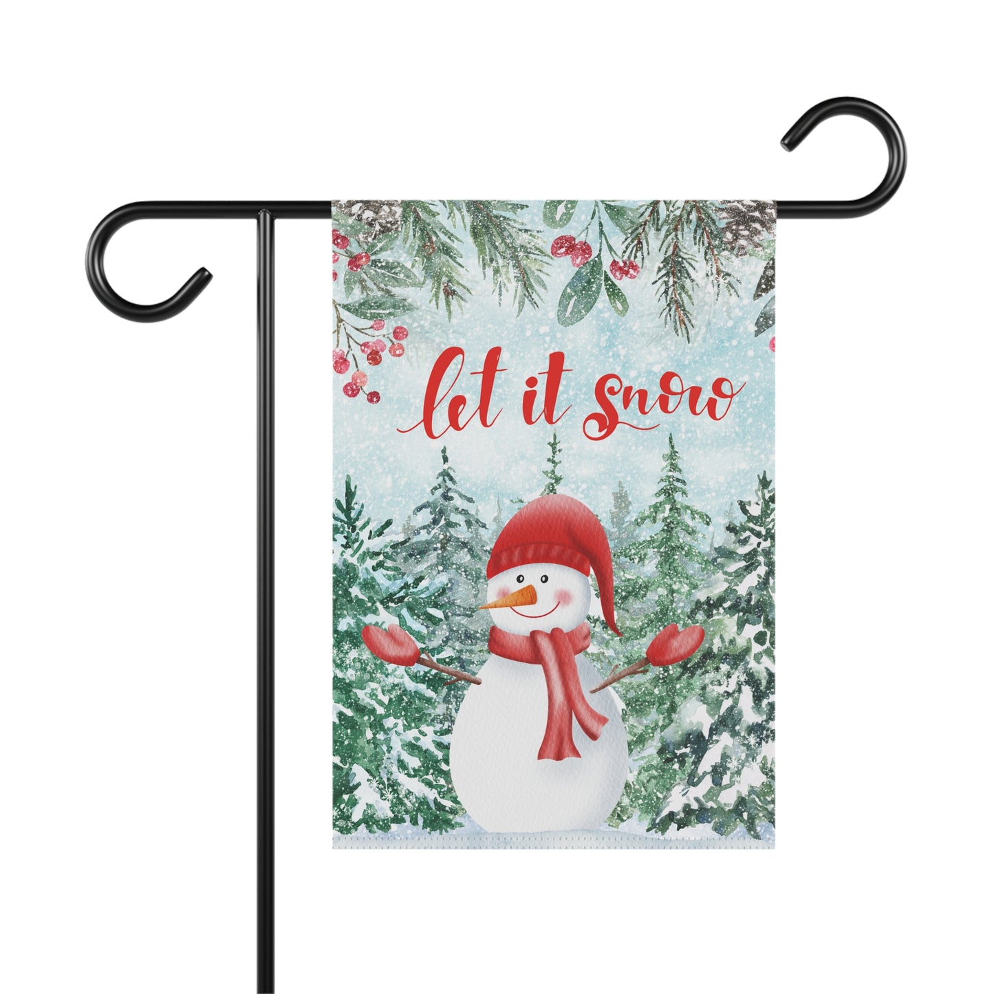 Let It Snowman 2-Sided Garden & House Banner