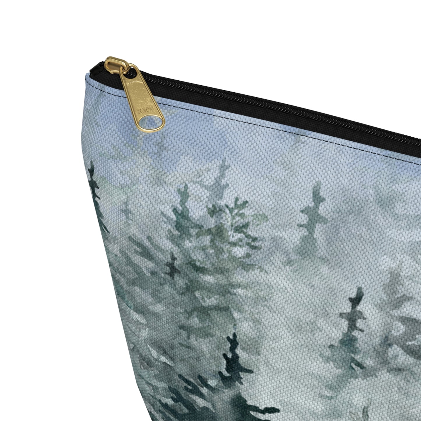 Evergreens in Winter Accessory Pouch w T-bottom