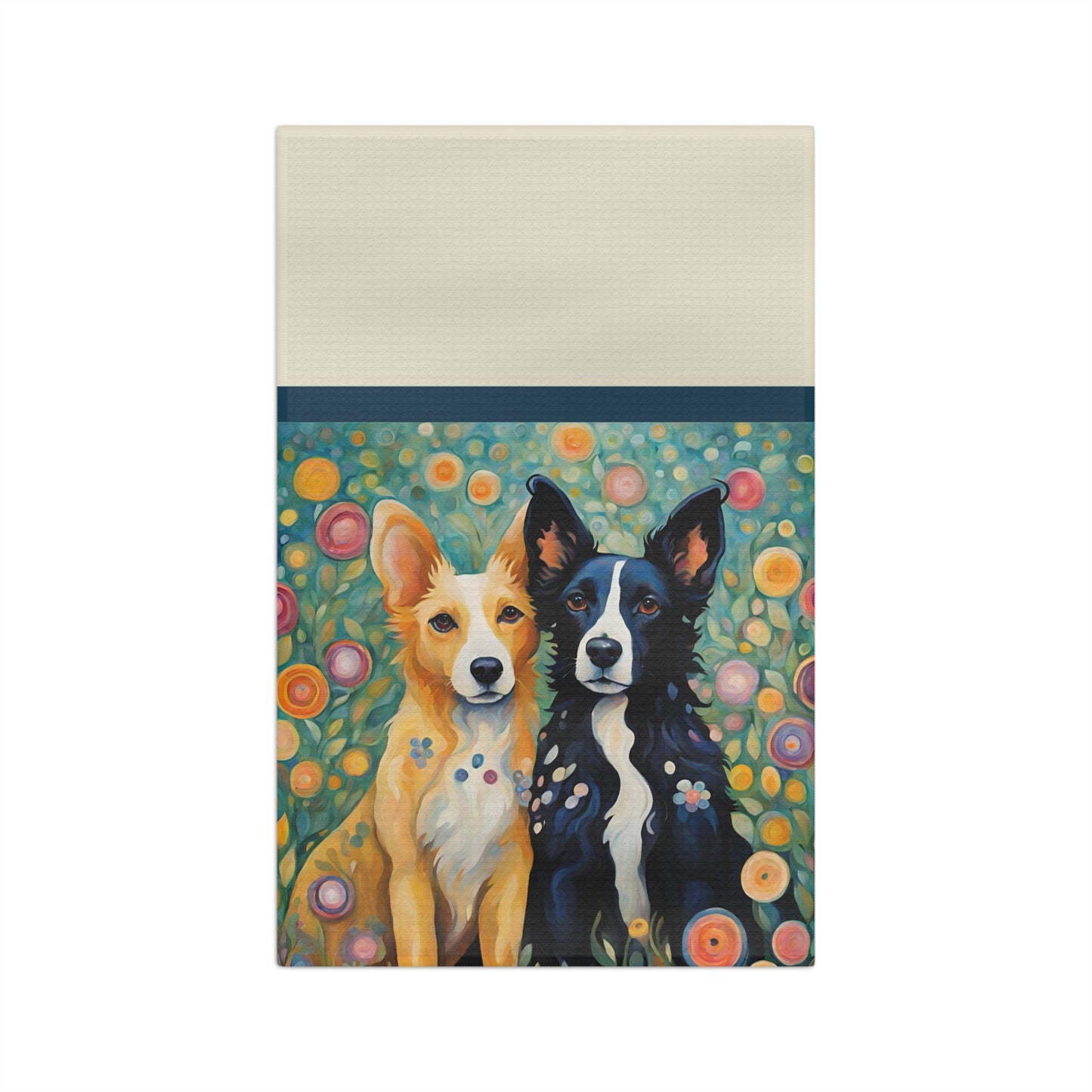 Dogs in the Kitchen- Pete & Doug Microfiber Tea Towel