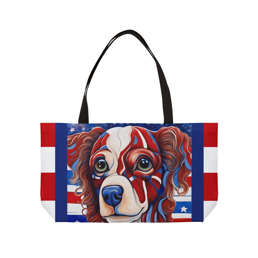 USA Dog Weekender Tote Bag