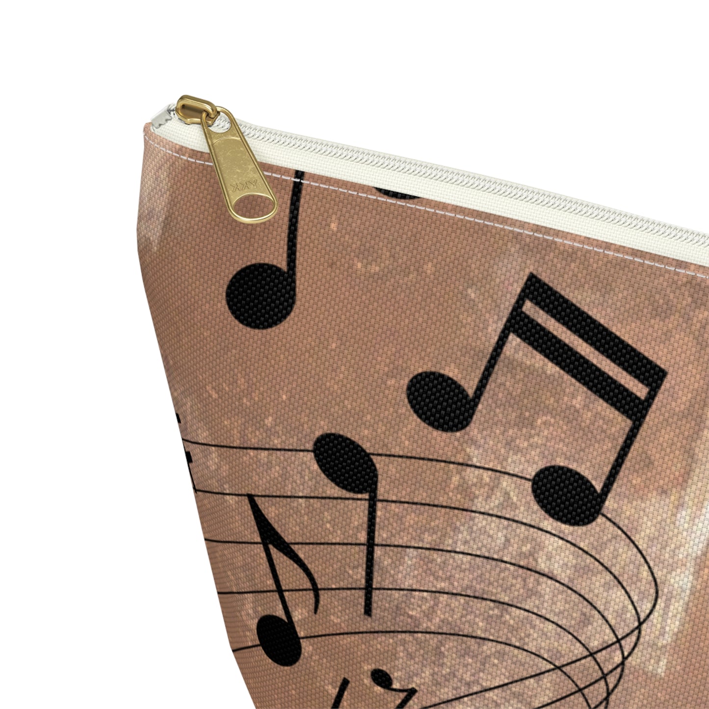 Music Notes Scuff Accessory Pouch w T-bottom