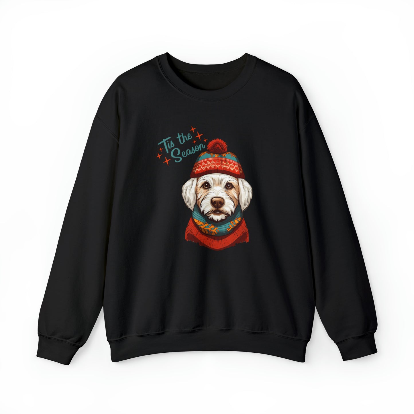 West Highland Terrier in Hat & Scarf Tis the Season Unisex Heavy Blend™ Crewneck Sweatshirt