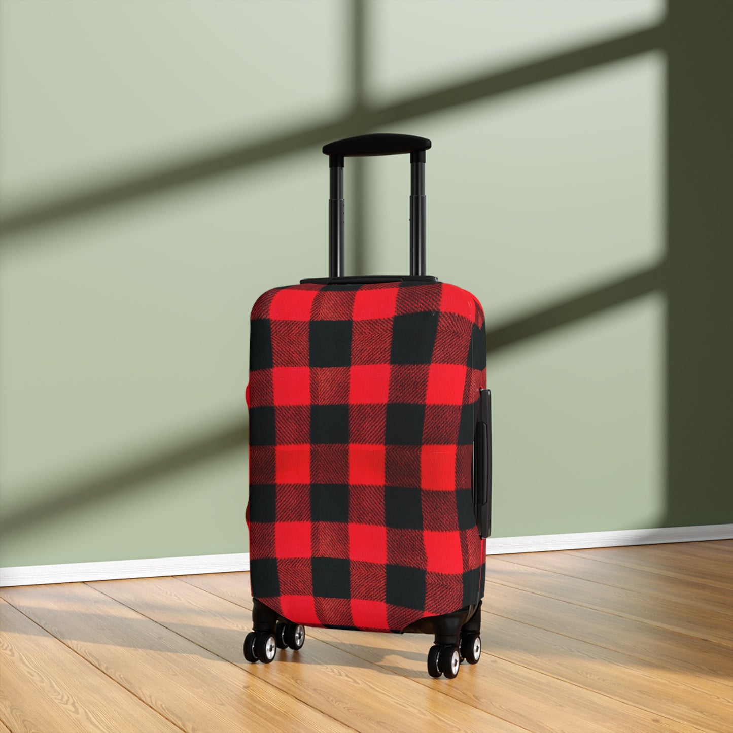 Buffalo Plaid Luggage Cover